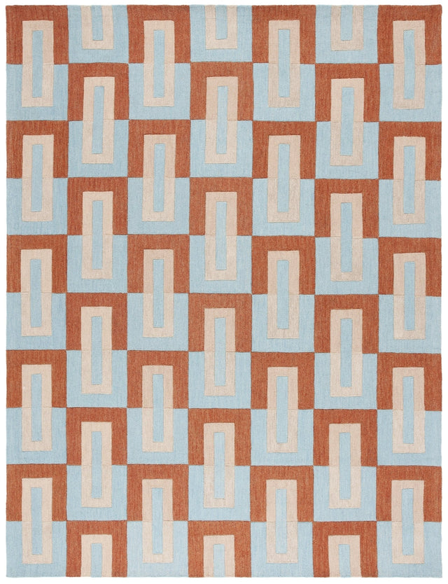 Safavieh Genre Gre102M Light Blue/Rust Rug - Safavieh - gre102m - 28