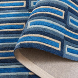 Safavieh Genre 4'-0" x 6'-0" Rug in Blue / Ivory