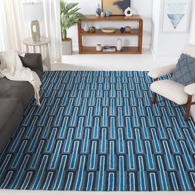 Safavieh Genre Gre105M Blue/Ivory Rug - Safavieh - gre105m - 28