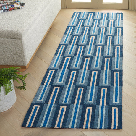 Safavieh Genre Gre105M Blue/Ivory Rug - Safavieh - gre105m - 28