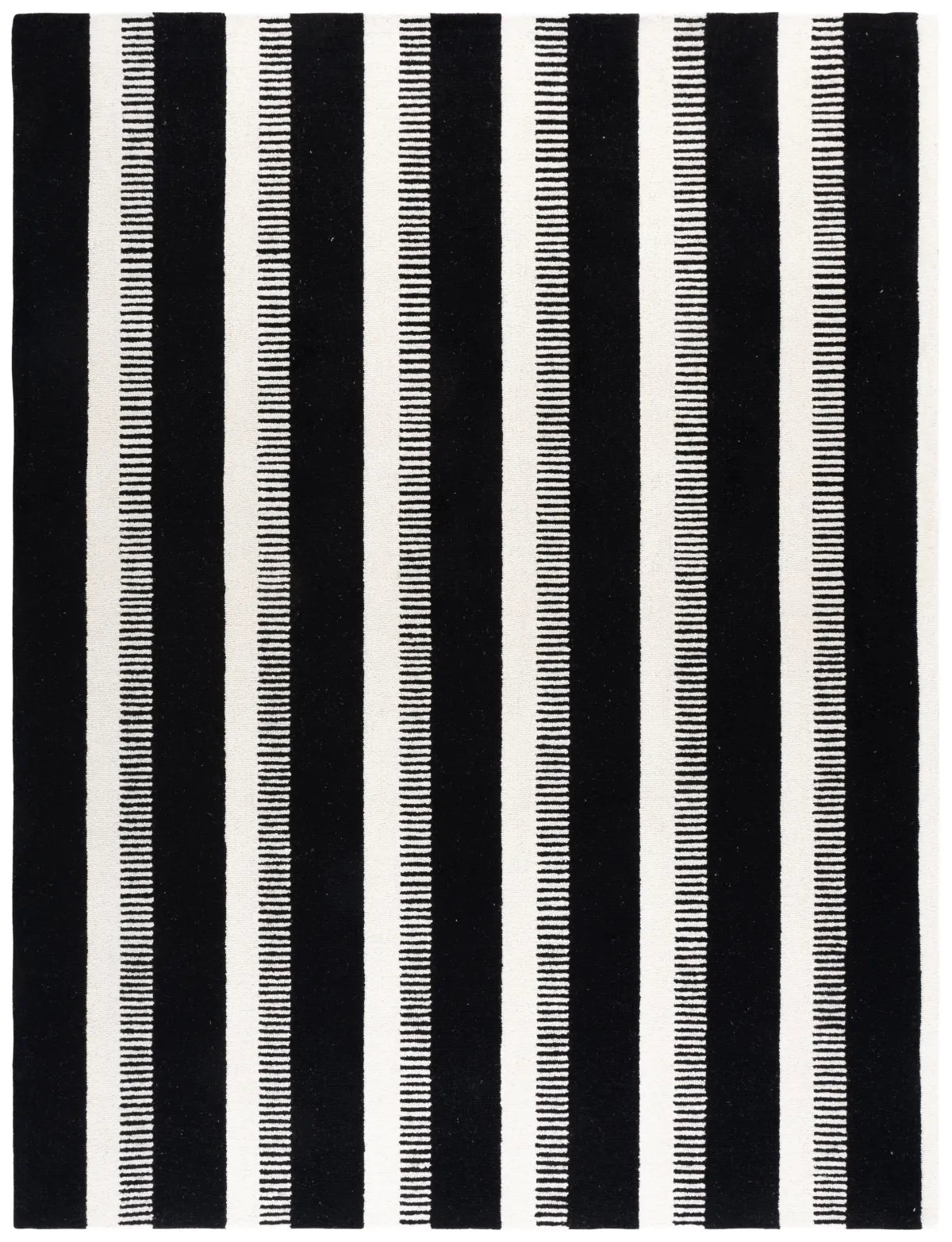 Safavieh Genre 8'-0" x 10'-0" Rug in Black / Ivory