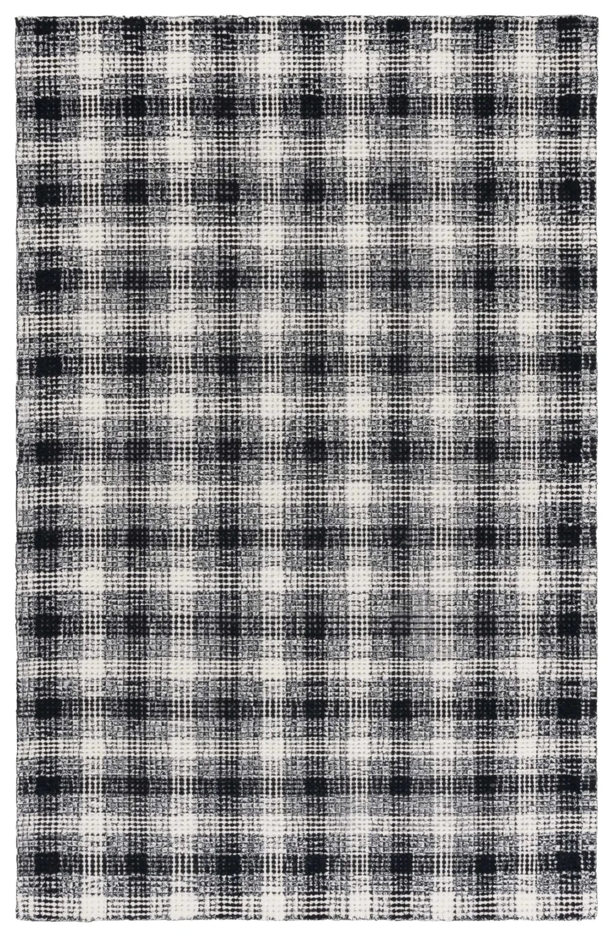 Safavieh Genre 4'-0" x 6'-0" Rug in Black / Ivory