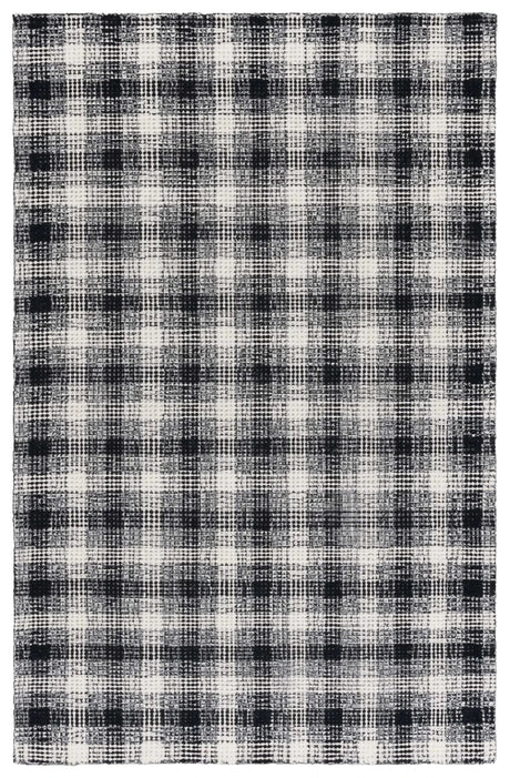 Safavieh Genre 4'-0" x 6'-0" Rug in Black / Ivory