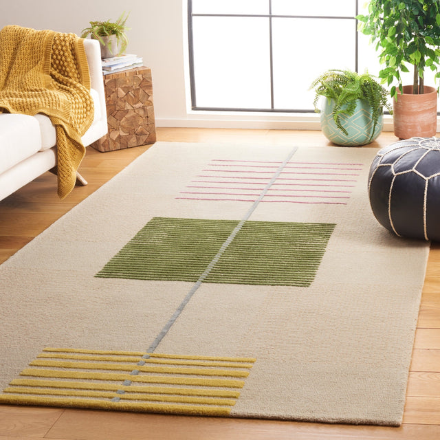 Safavieh Genre Gre204B Beige/Green Rug - Safavieh - gre204b - 3