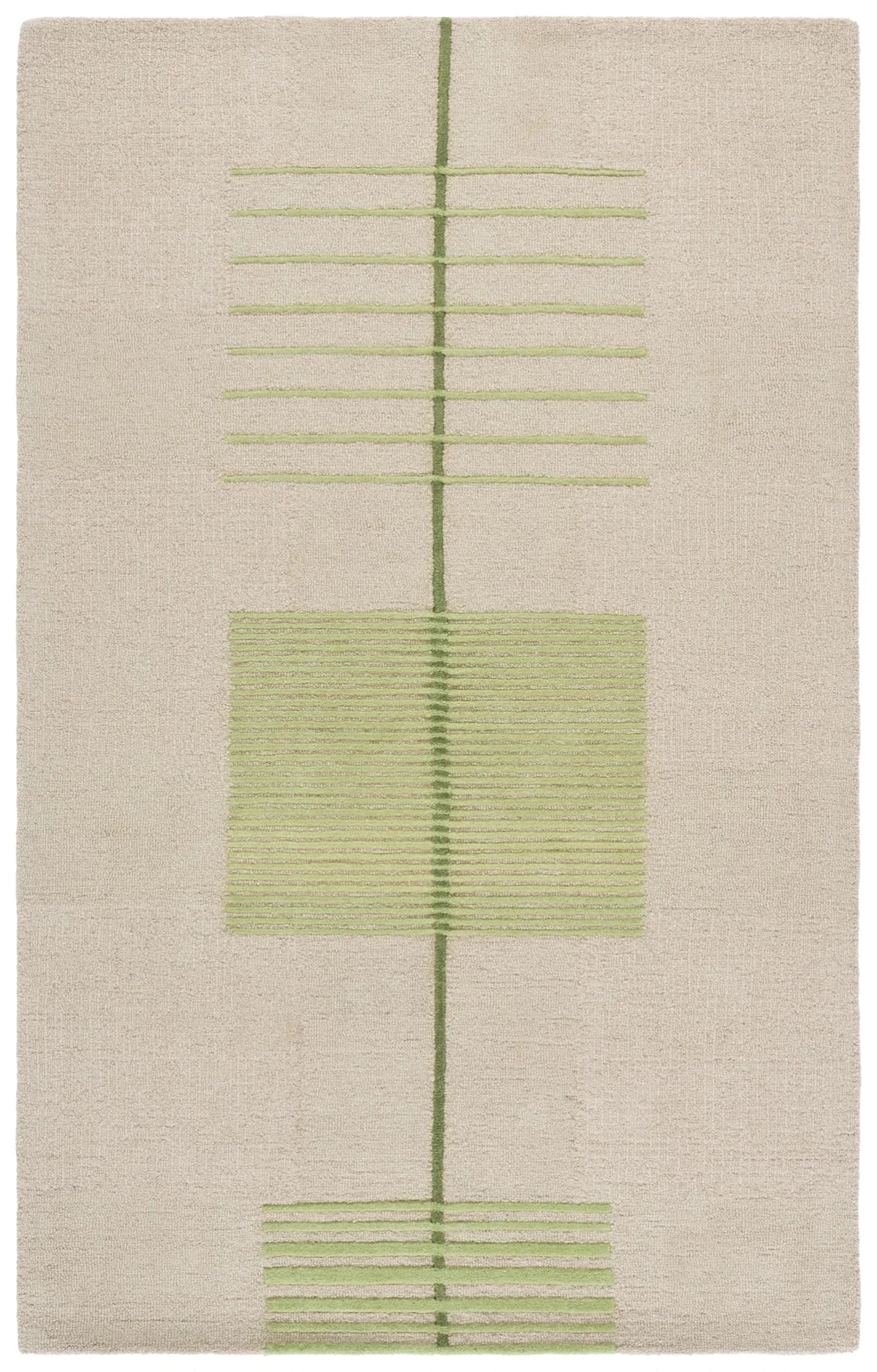 Safavieh Genre 4'-0" x 6'-0" Rug in Green / Beige