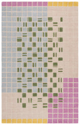 Safavieh Genre 4'-0" x 6'-0" Rug in Light Pink / Green