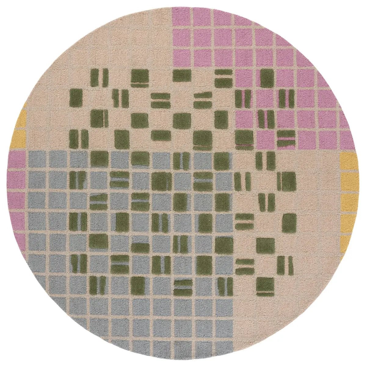 Safavieh Genre 6'-0" x 6'-0" Rug in Light Pink / Green