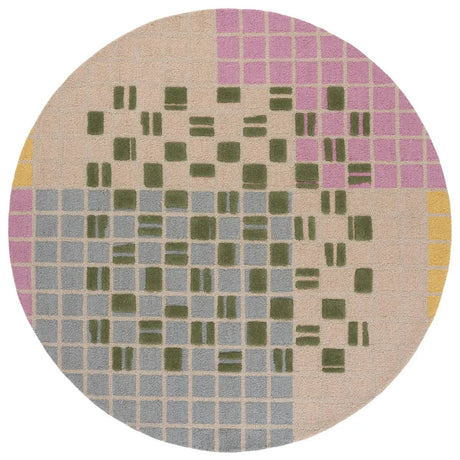 Safavieh Genre 6'-0" x 6'-0" Rug in Light Pink / Green