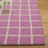 Safavieh Genre 4'-0" x 6'-0" Rug in Light Pink / Green