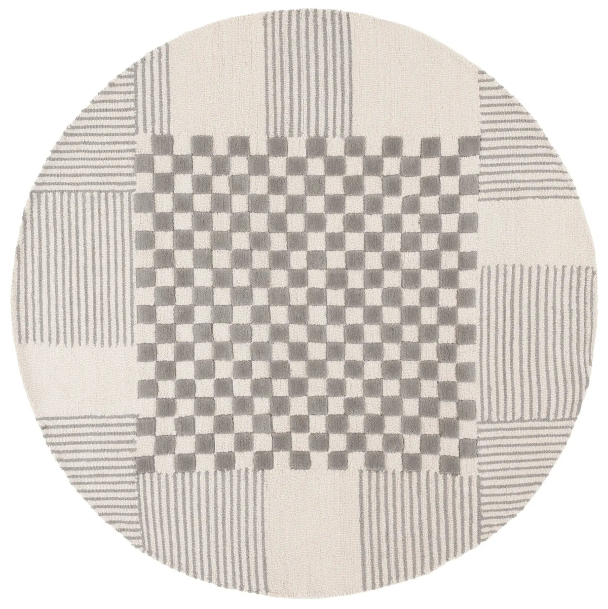 Safavieh Genre 6'-0" x 6'-0" Rug in Grey / Ivory