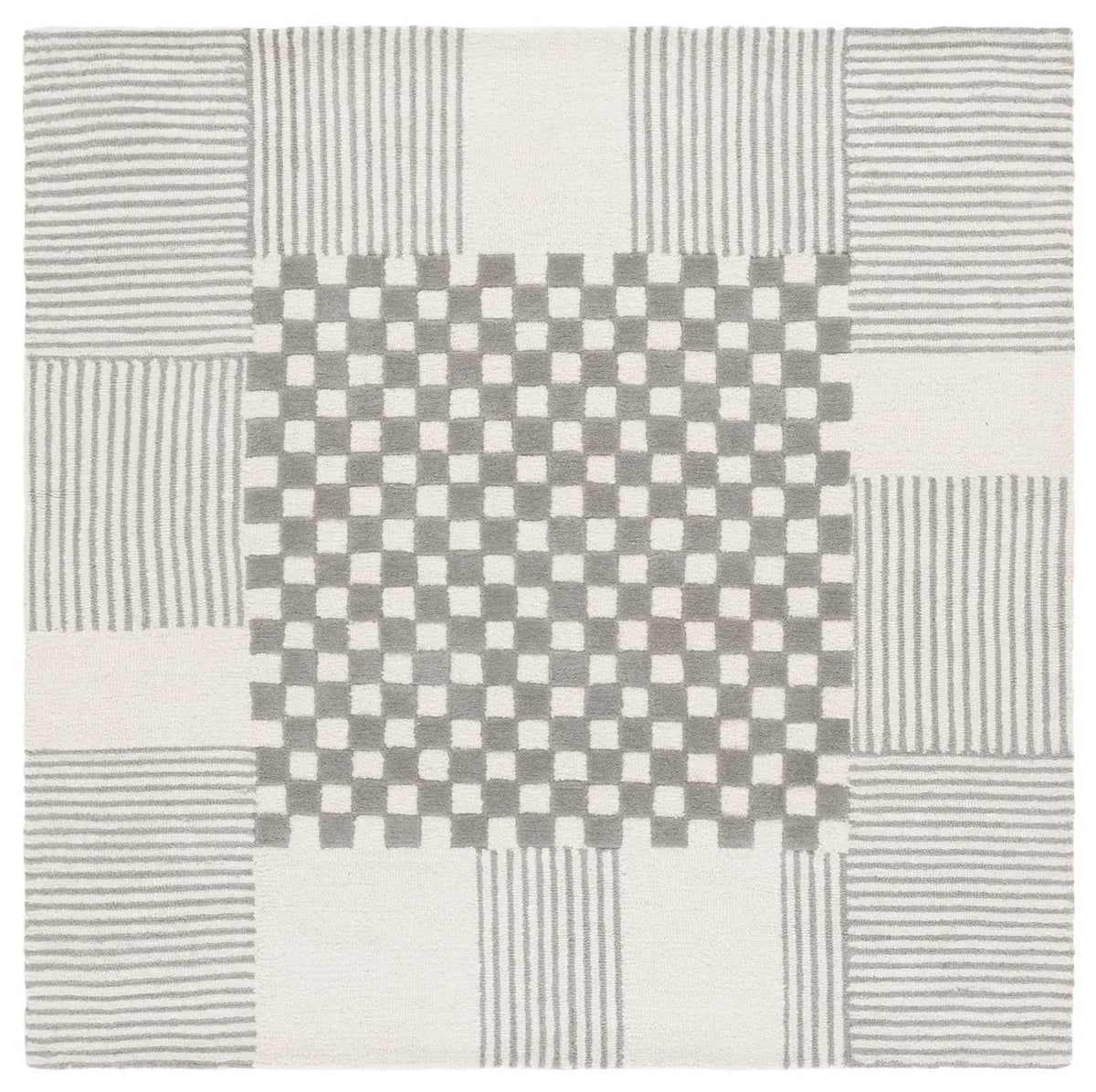 Safavieh Genre 6'-0" x 6'-0" Rug in Grey / Ivory