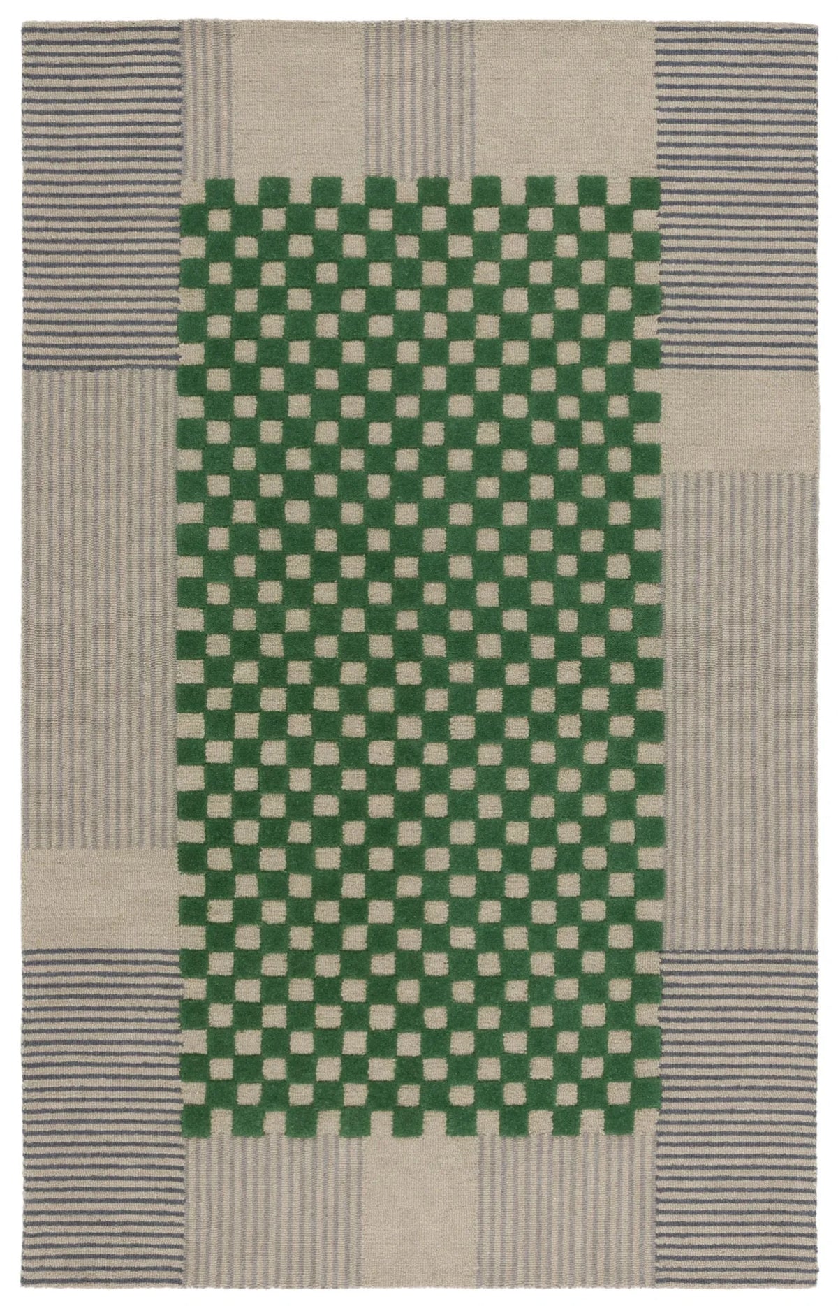 Safavieh Genre 4'-0" x 6'-0" Rug in Grey / Green
