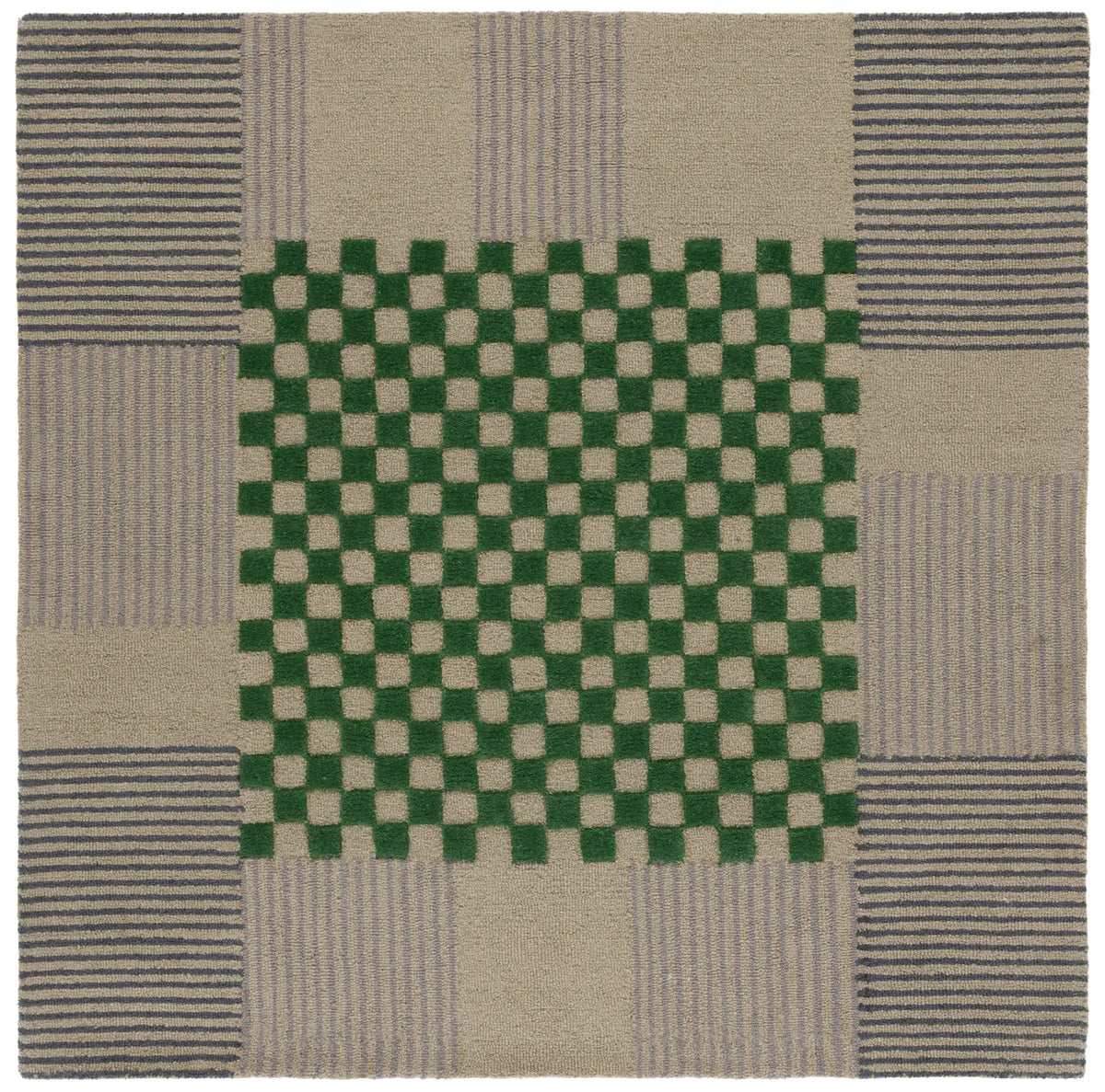 Safavieh Genre 5'-0" x 5'-0" Rug in Grey / Green