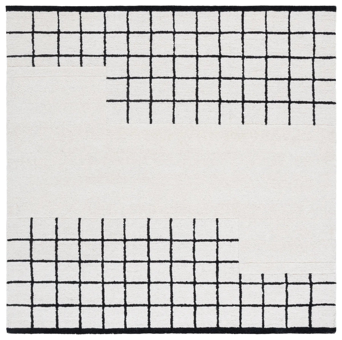 Safavieh Genre 6'-0" x 6'-0" Rug in Ivory / Black