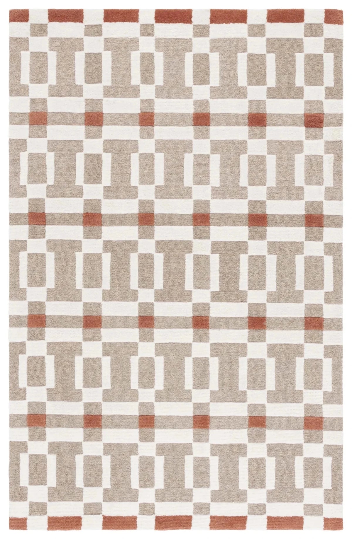 Safavieh Genre 4'-0" x 6'-0" Rug in Ivory / Beige