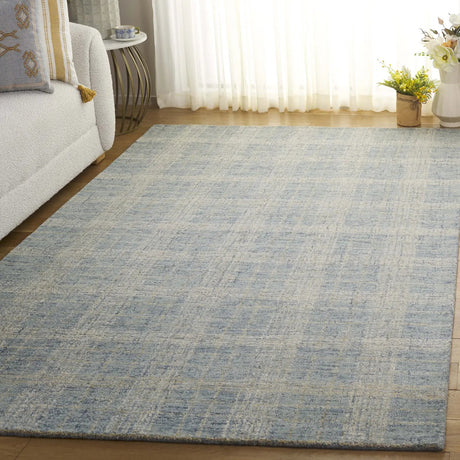 Safavieh Genre 4'-0" x 6'-0" Rug in Blue / Ivory
