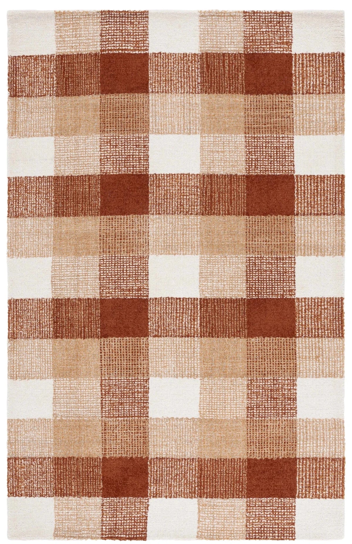 Safavieh Genre 4'-0" x 6'-0" Rug in Ivory / Rust