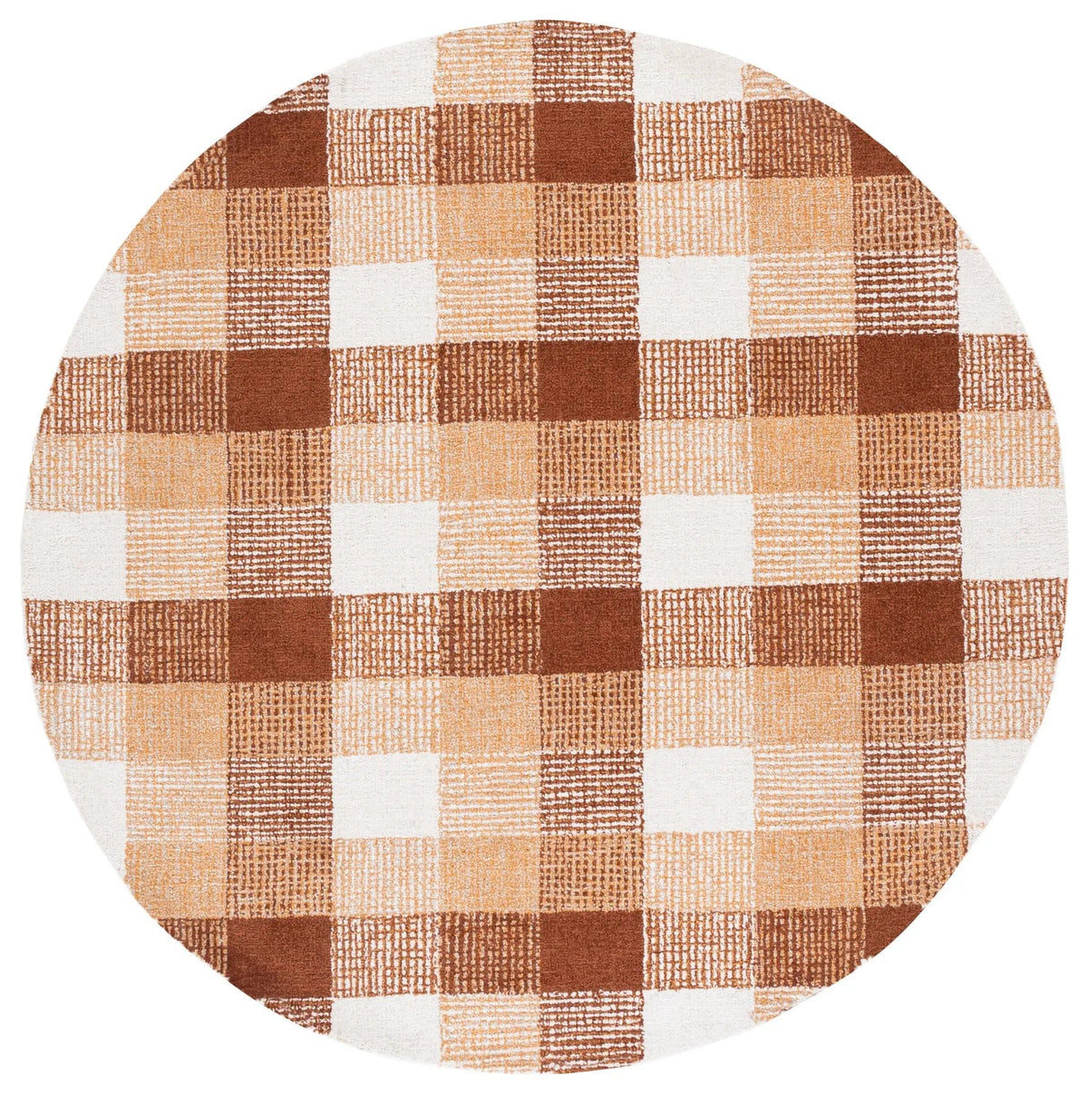 Safavieh Genre 6'-0" x 6'-0" Rug in Ivory / Rust