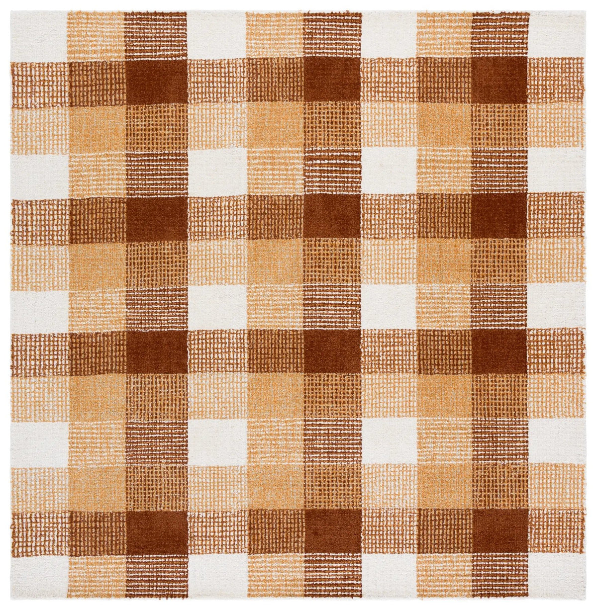 Safavieh Genre 6'-0" x 6'-0" Rug in Ivory / Rust