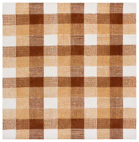 Safavieh Genre 6'-0" x 6'-0" Rug in Ivory / Rust