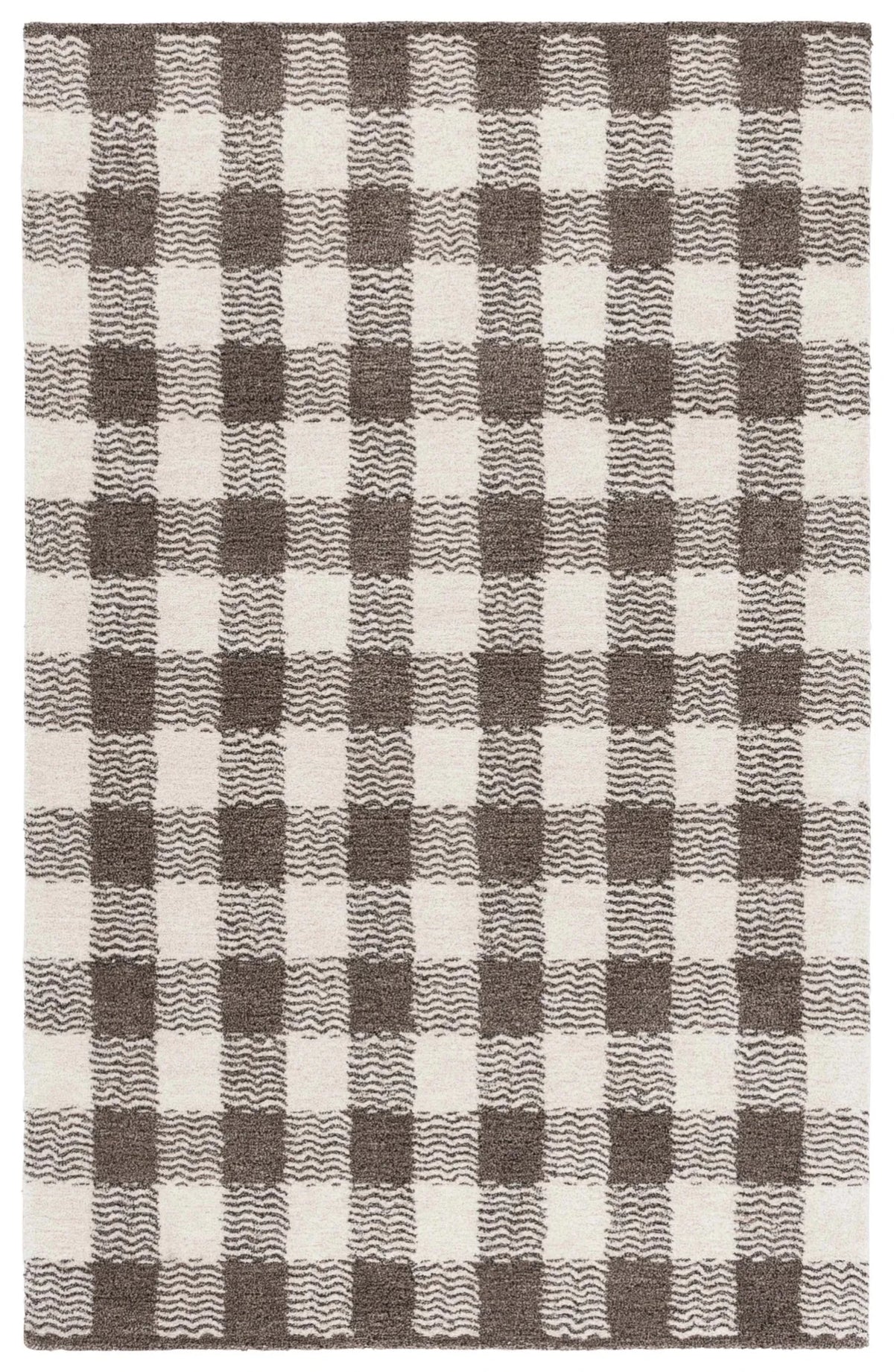 Safavieh Genre 4'-0" x 6'-0" Rug in Brown / Ivory