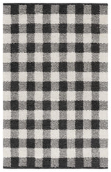 Safavieh Genre 4'-0" x 6'-0" Rug in Charcoal / Ivory