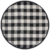 Safavieh Genre 6'-0" x 6'-0" Rug in Charcoal / Ivory