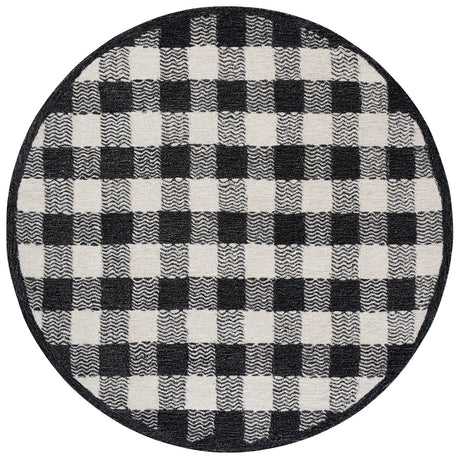 Safavieh Genre 6'-0" x 6'-0" Rug in Charcoal / Ivory