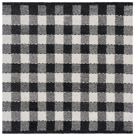 Safavieh Genre 6'-0" x 6'-0" Rug in Charcoal / Ivory