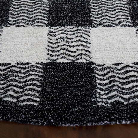 Safavieh Genre 6'-0" x 6'-0" Rug in Charcoal / Ivory