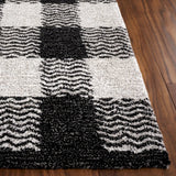 Safavieh Genre 4'-0" x 6'-0" Rug in Charcoal / Ivory