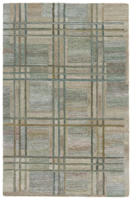 Safavieh Genre 4'-0" x 6'-0" Rug in Green / Beige