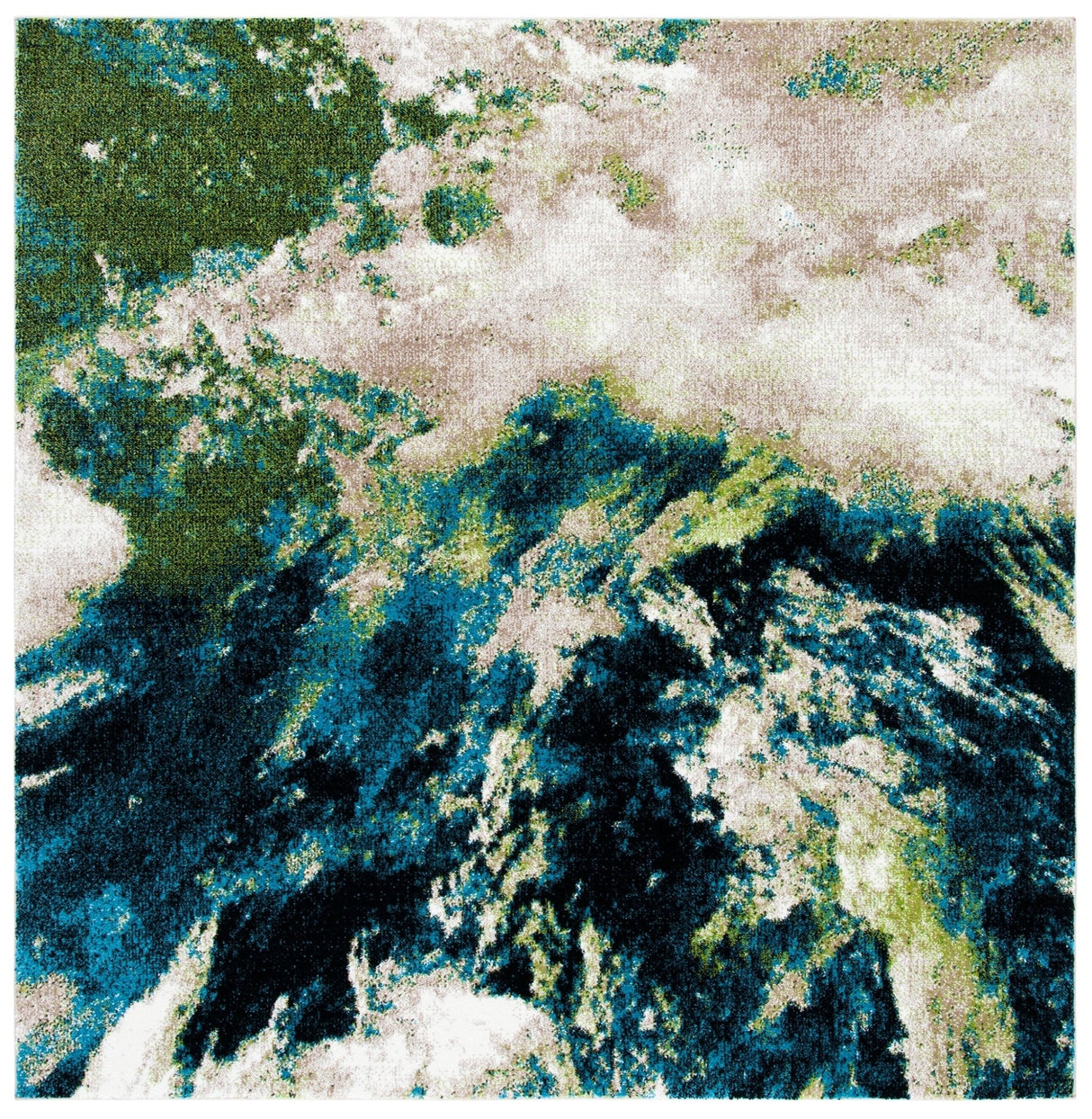 Safavieh Glacier Gla123M Navy/Green Rugs - Safavieh - gla123m - 3sq