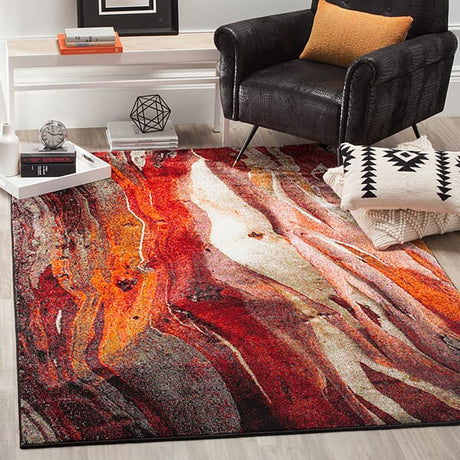 Safavieh Glacier Gla126A Red/Multi Rug - Safavieh - gla126a - 3