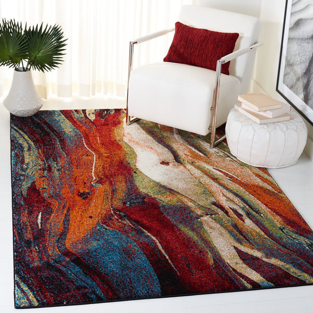 Safavieh Glacier Gla126Q Red/Green Rug - Safavieh - gla126q - 3