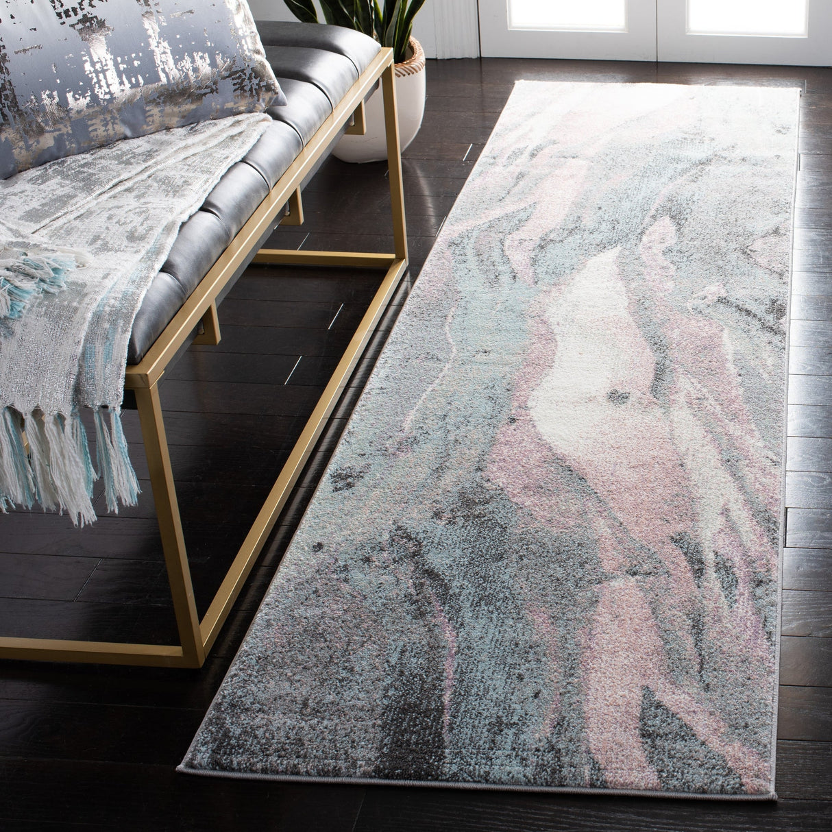 Safavieh Glacier Gla126U Pink/Blue Rugs - Safavieh - gla126u - 3r