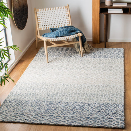 Safavieh Glamour Glm304M Blue/Ivory Rugs - Safavieh - glm304m - 3