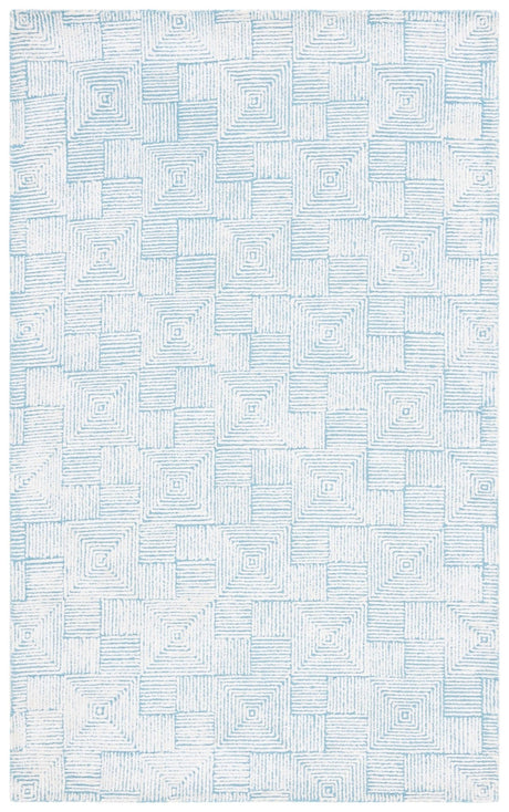 Safavieh Glamour Glm401K Ivory/Turquoise Rug - Safavieh - glm401k - 3