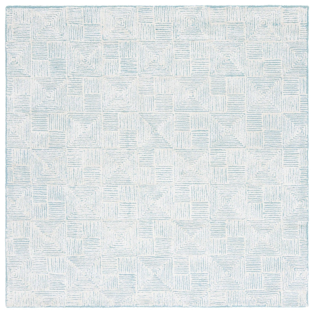 Safavieh Glamour Glm401K Ivory/Turquoise Rug - Safavieh - glm401k - 6r