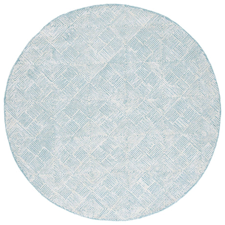 Safavieh Glamour Glm401K Ivory/Turquoise Rug - Safavieh - glm401k - 6r