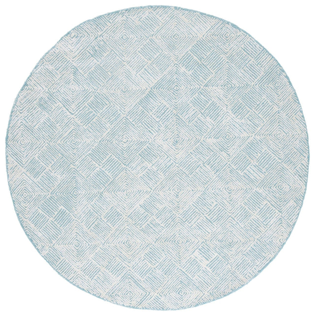 Safavieh Glamour Glm401K Ivory/Turquoise Rug - Safavieh - glm401k - 6r