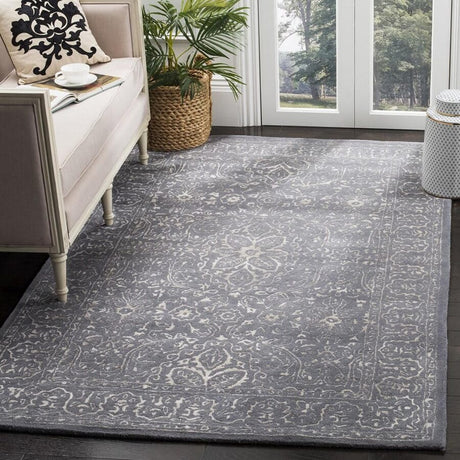 Safavieh Glamour Glm516B Steel / Blue Rugs - Safavieh - glm516b - 2