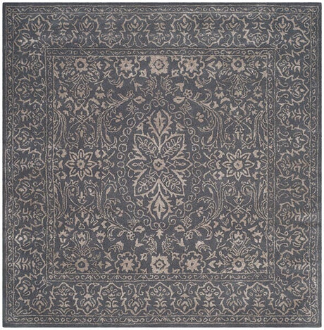 Safavieh Glamour Glm516B Steel / Blue Rugs - Safavieh - glm516b - 6sq