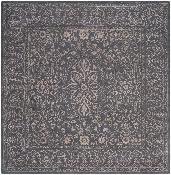 Safavieh Glamour Glm516B Steel / Blue Rugs - Safavieh - glm516b - 6sq