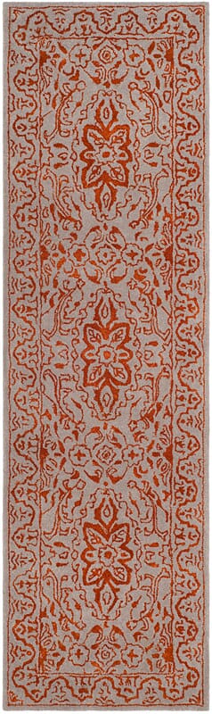 Safavieh Glamour Glm516G Grey / Rust Rugs - Safavieh - glm516g - 3