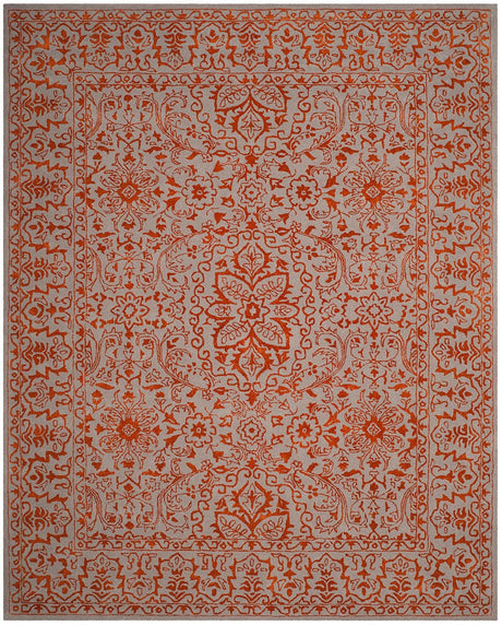 Safavieh Glamour Glm516G Grey / Rust Rugs - Safavieh - glm516g - 3
