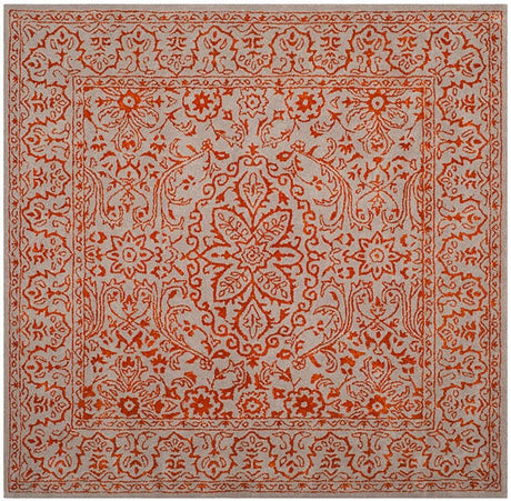 Safavieh Glamour Glm516G Grey / Rust Rugs - Safavieh - glm516g - 3