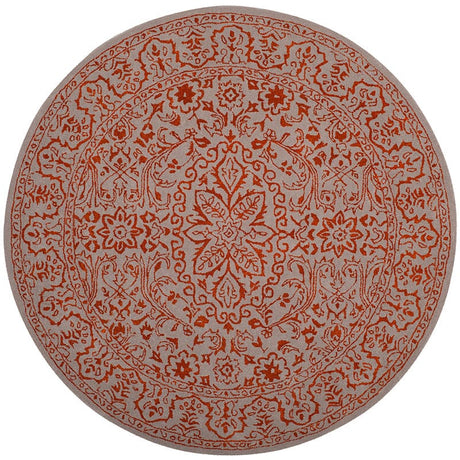 Safavieh Glamour Glm516G Grey / Rust Rugs - Safavieh - glm516g - 3