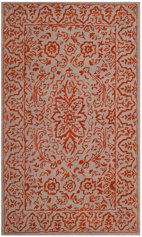 Safavieh Glamour Glm516G Grey / Rust Rugs - Safavieh - glm516g - 3