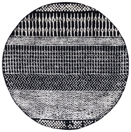 Safavieh Glamour Glm538Z Black/Ivory Rug - Safavieh - glm538z - 6r